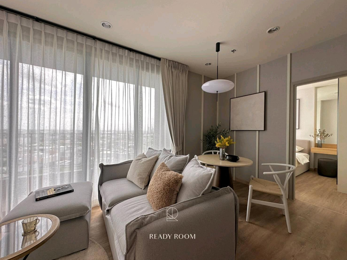 For RentCondoBangna, Bearing, Lasalle : 🔥For urgent rent🔥Ideo mobi Sukhumvit Eastpoint, 2 bedrooms, 2 bathrooms, beautiful room, fully furnished, with bathtub, ready to move in❗