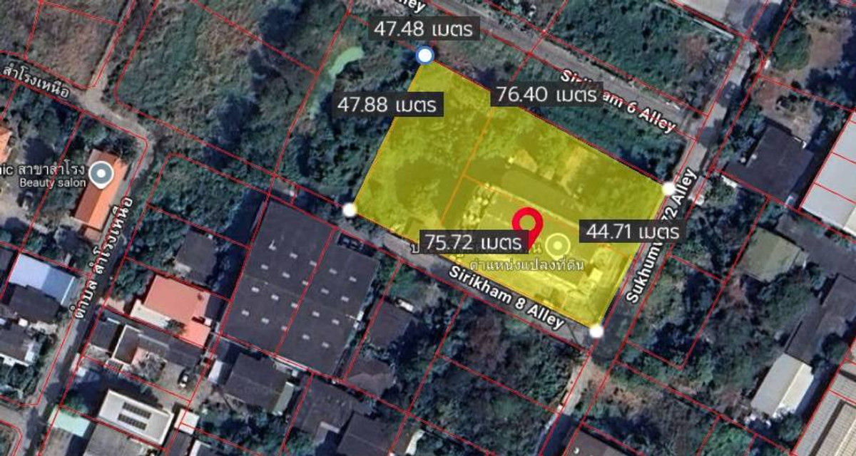 For SaleHotel&Apartment BusinessBangna, Bearing, Lasalle : Apartment for sale, Sukhumvit 72, land area 874 sq m, with 8-story building, 133 rooms, near UNIO Sukhumvit 72, BTS Bearing, price 130 MB.