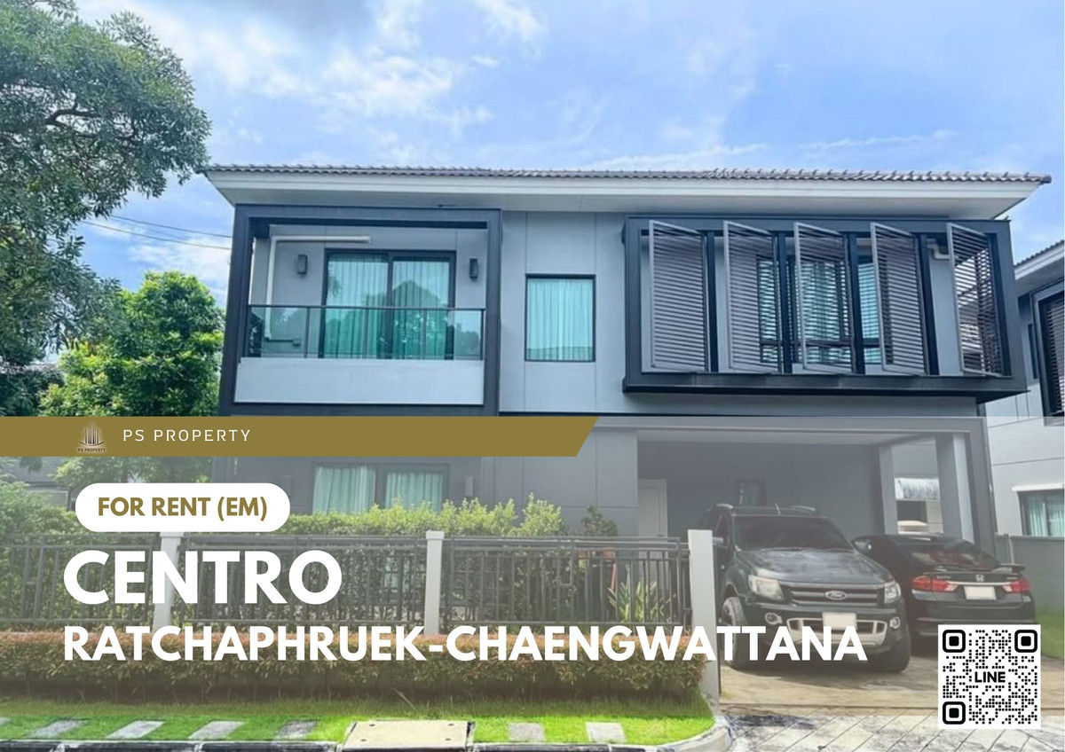 For RentHouseChaengwatana, Muangthong : Single house for rent 🔥 CENTRO Ratchaphruek-Chaengwattana 🔥 4 bedrooms, 3 bathrooms, fully furnished and equipped with appliances