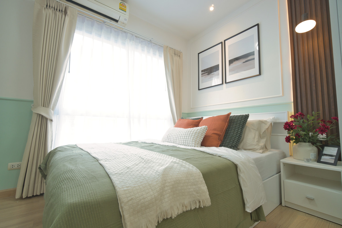 For SaleCondoNonthaburi, Bang Yai, Bangbuathong : Plum Bang Yai, newly decorated, 1.19, installment 5,xxx, receive agent, full computer.