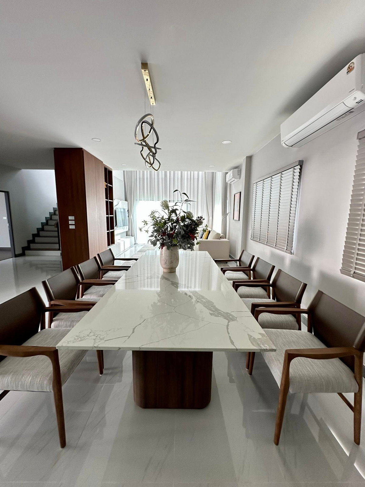 For RentHouseBangna, Bearing, Lasalle : Detached house for rent The City Bangna  fully furnished