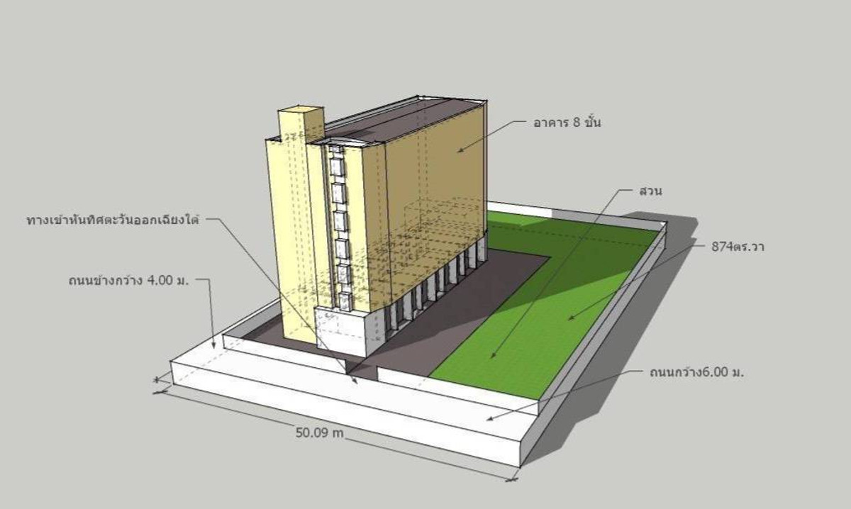 For SaleHotel&Apartment BusinessBangna, Bearing, Lasalle : Apartment for sale, Sukhumvit 72, land area 874 sq m, with 8-story building, 133 rooms, near UNIO Sukhumvit 72, BTS Bearing, price 130 MB.