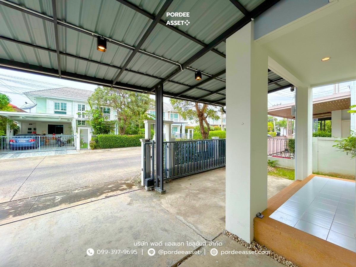 For RentHouseNawamin, Ramindra : Chuan Chuen City Southville Watcharapol-Ramintra Ramintra 65 (size 52 sq m.) near the Pink Line MRT. Watcharapol Station, Chalong Rat Expressway, Bang Khen, Bangkok : Chuan Cheun City Southville Watcharapol-Ramindra