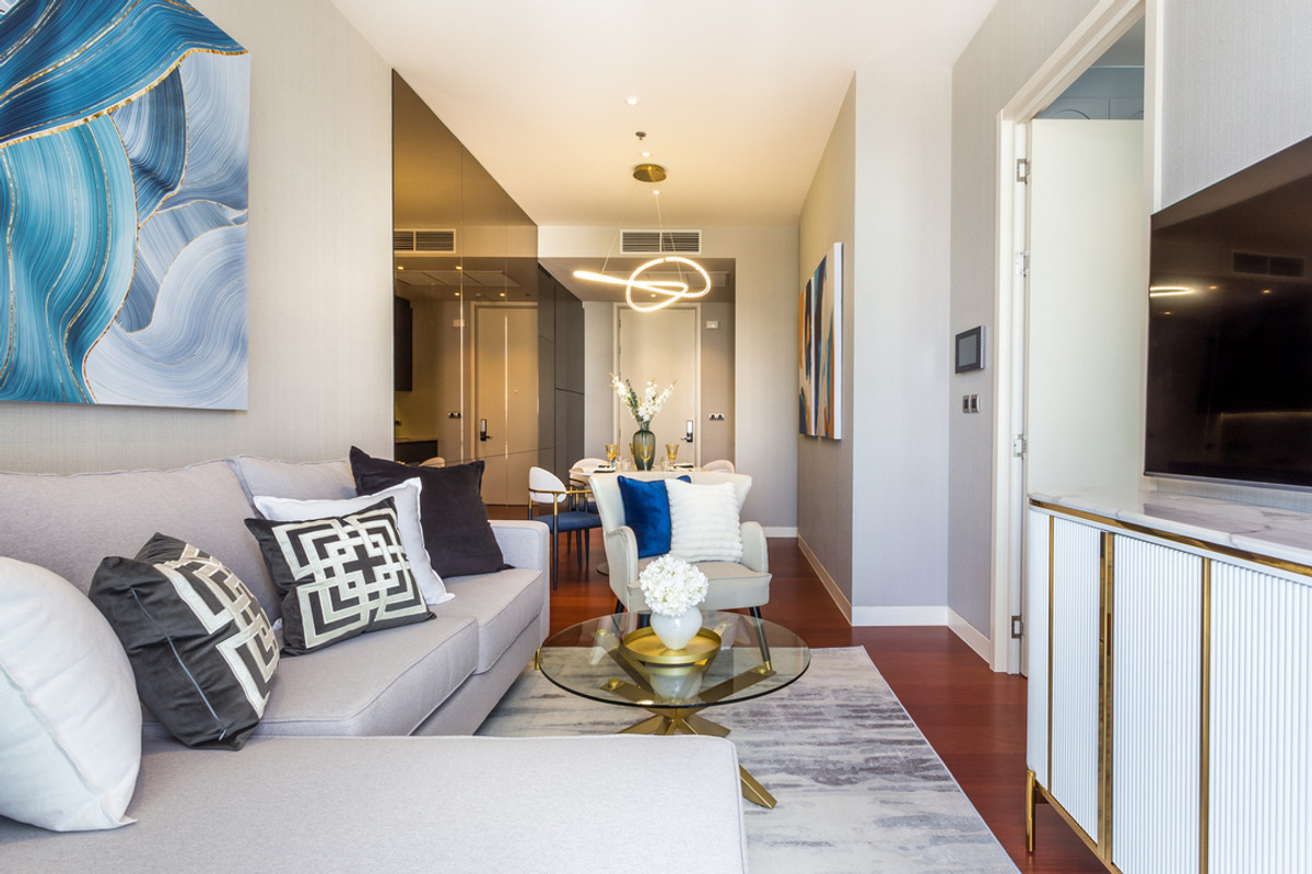 For RentCondoSukhumvit, Asoke, Thonglor : Condo for rent 1 bed 1 bath at Thonglor, fully furnished “Khun by yoo” 081-245-7349