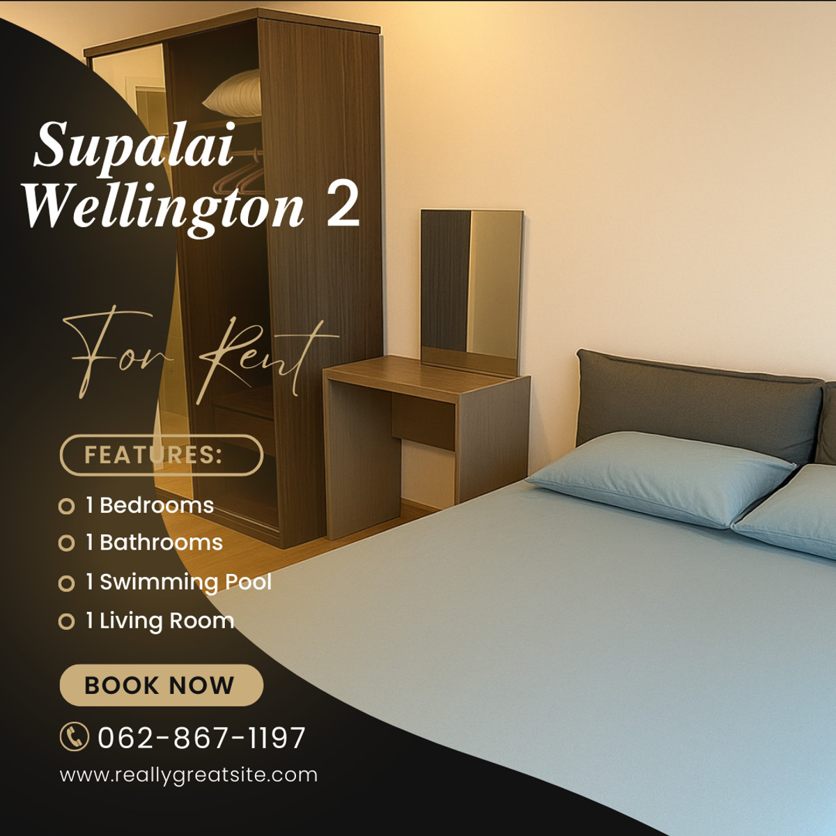 ให้เช่าคอนโดพระราม 9 เพชรบุรีตัดใหม่ RCA : 🔥(𝑹𝒆𝒏𝒕) 𝑺𝒖𝒑𝒂𝒍𝒂𝒊 𝑾𝒆𝒍𝒍𝒊𝒏𝒈𝒕𝒐𝒏 2 🔥 ศุภาลัย เวลลิงตัน 2 🔥