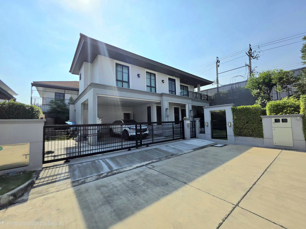 For SaleHouseChaengwatana, Muangthong : Single house for sale, Setthasiri Chaengwattana-Prachachuen 2, corner plot, 84.8 sq m., near Udon Ratthaya Expressway, Si Saman Dan, near Muang Thong Thani.