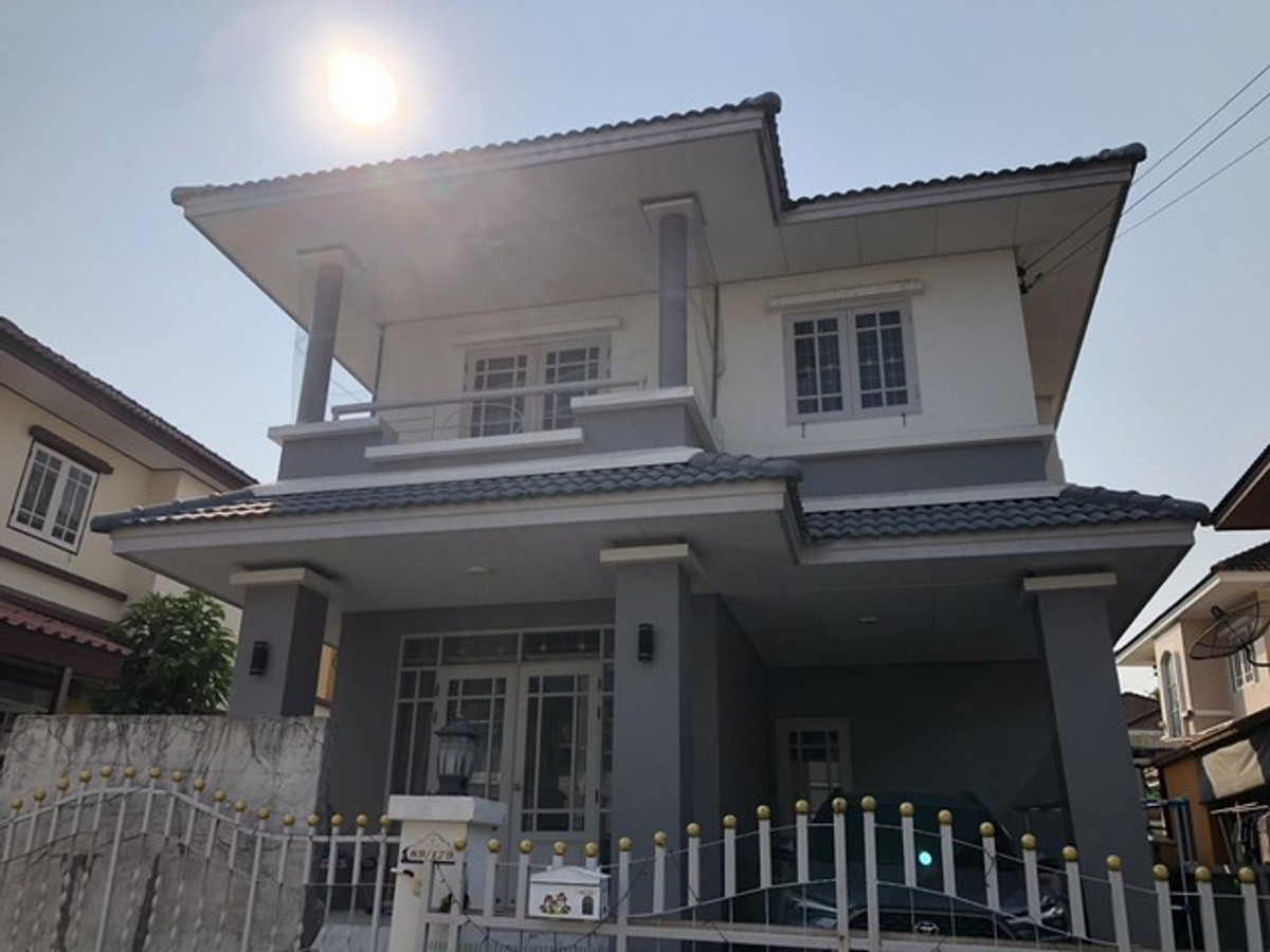 ให้เช่าบ้านมีนบุรี-ร่มเกล้า : ให้เช่าบ้านเดี่ยว 2 ชั้น 50 วา 3นอน เฟอร์นิเจอร์ครบ หิ้วกระเป๋าเข้อยู่ได้เลย หมู่บ้านวรารมย์ ซอยราษฎร์อุทิศ 16 มีนบุรี