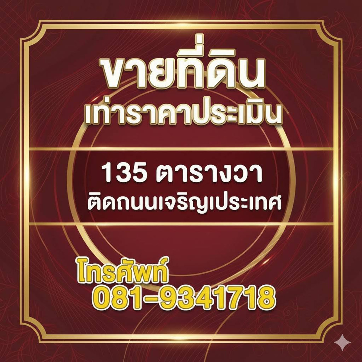 ขายที่ดินเชียงใหม่ : ที่ดินโซนพาณิชกรรมการค้า ติดถนนกลางเมืองเชียงใหม่ เหมาะสร้างตึก/โรงแรมขนาดเล็ก ขายราคาประเมินราชการ