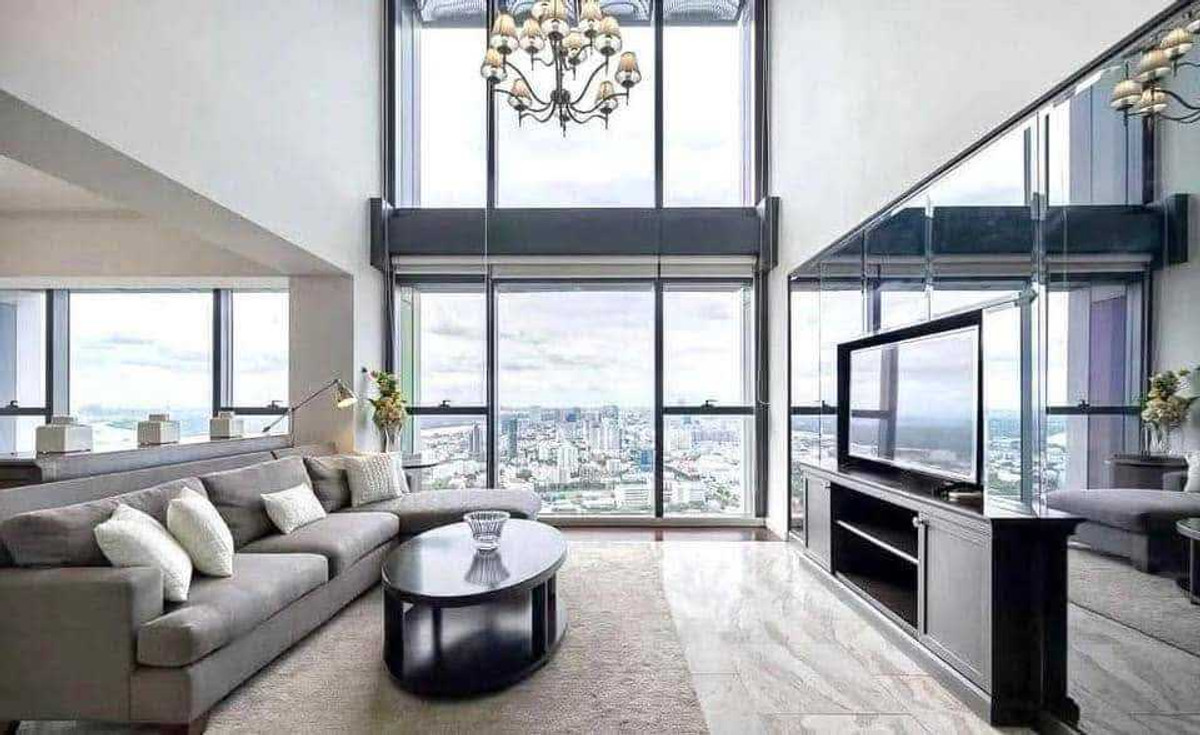 ให้เช่าคอนโดสาทร นราธิวาส : ให้เช่าคอนโด The Met Condominium Duplex ชั้น 54-55 ตึก D 366 ตร.ม.
