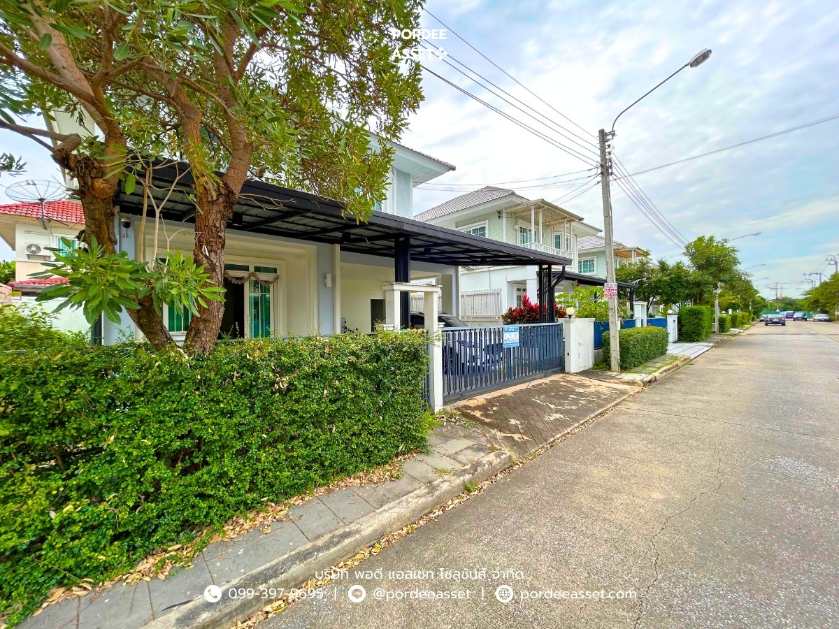 For RentHouseNawamin, Ramindra : Chuan Chuen City Southville Watcharapol-Ramintra Ramintra 65 (size 52 sq m.) near the Pink Line MRT. Watcharapol Station, Chalong Rat Expressway, Bang Khen, Bangkok : Chuan Cheun City Southville Watcharapol-Ramindra