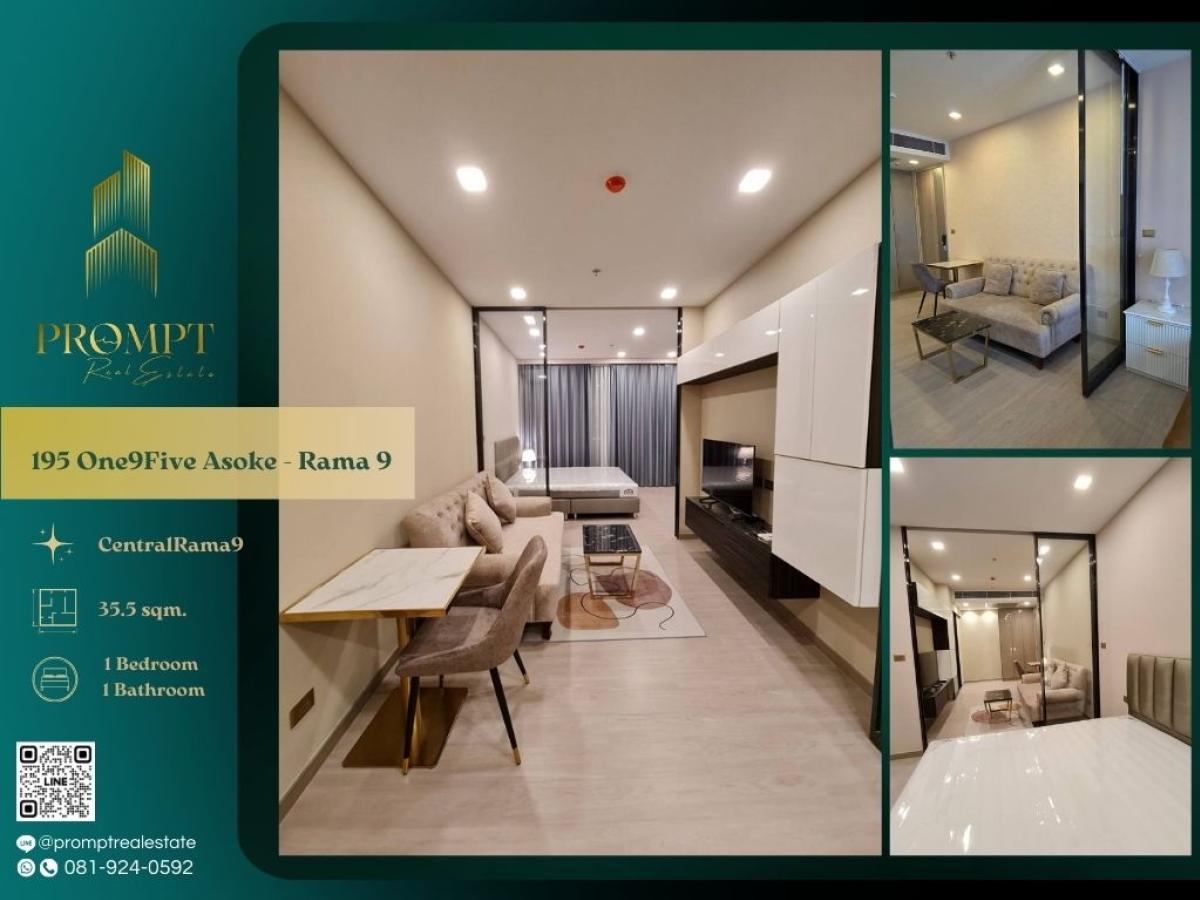 For RentCondoRama9, Petchburi, RCA : OP02001 - 195 One9Five Asoke - Rama 9 (oneninefive , one nine five) :  วัน ไนน์ ไฟว์ อโศก - พระราม 9 - #CentralRama9 #MRTRama9 #Rama9

A refined high-rise residence in the Rama 9 CBD offering seamless MRT connectivity, close access to Grade-A offices, and