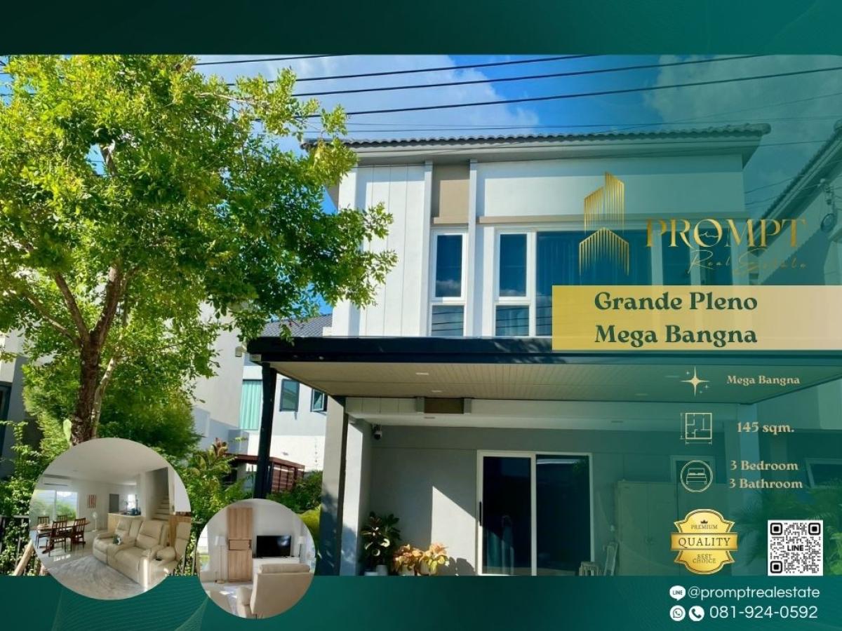 For RentSamut Prakan,Samrong : GH01309 - Grande Pleno Mega Bangna :  แกรนด์ พลีโน่ เมกา บางนา : Grande Pleno Mega Bangna :  แกรนด์ พลีโน่ เมกา บางนา - #MegaBangna #International School (SISB / TCIS / Concordian) #SuvarnabhumiAirport
