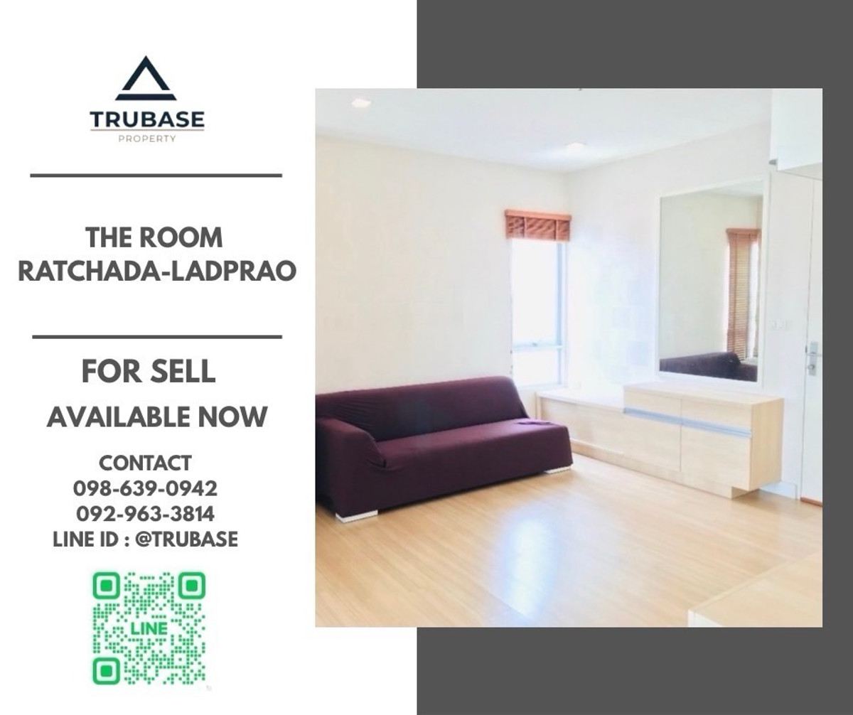For SaleCondoLadprao, Central Ladprao : 📍Condo for sale The Room Ratchada-Lat Phrao 
 The location of this room is very good, close to MRT Lat Phrao 🚇 only 290 meters 📍