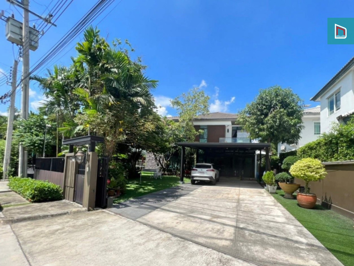 For SaleHousePattanakan, Srinakarin : House for sale, Manthana Rama 9, 133.8 sq m, 350 sq m, 4 bedrooms, 3 bathrooms, 24 million baht, best location! Ready to move in, quiet, fully centralized. Near the mall