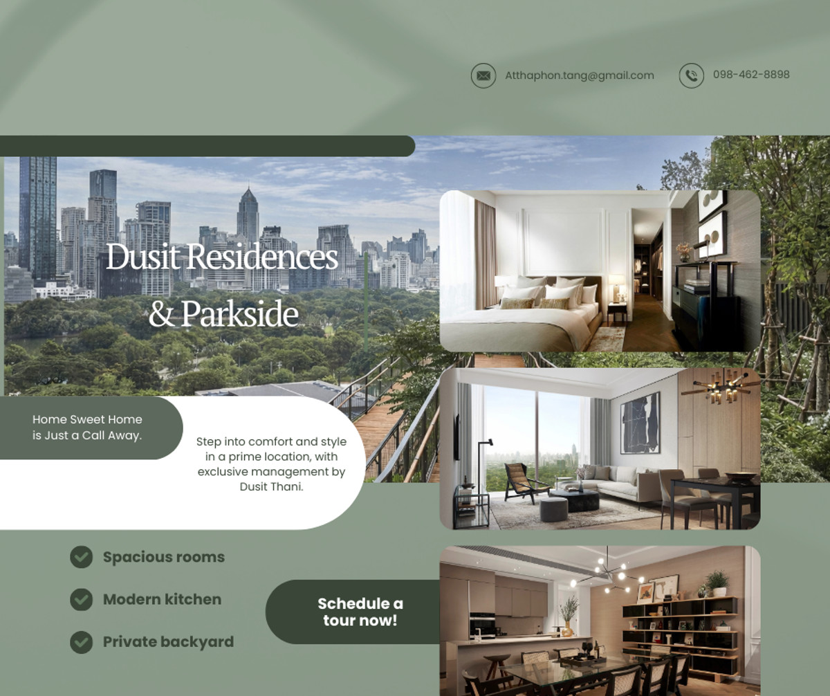 ขายคอนโดสีลม ศาลาแดง บางรัก : Premium South-Facing Residence in Dusit’s Iconic Development Tel.0984628898