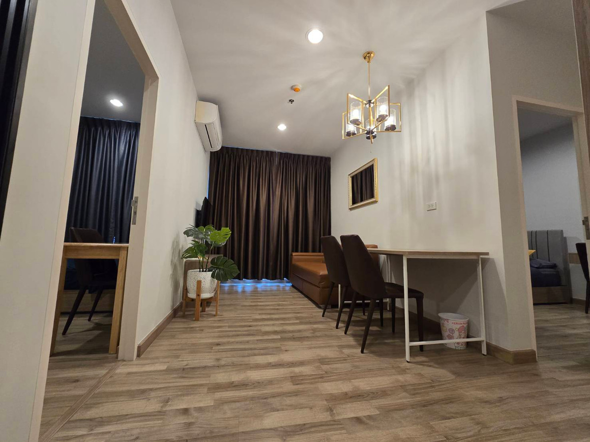 For RentCondoBangna, Bearing, Lasalle : Low floor 2 bed 1 bath 50 sqm condo at Niche Mono Sukhumvit Bearing for rent 20,000THB per month, Bearing BTS station