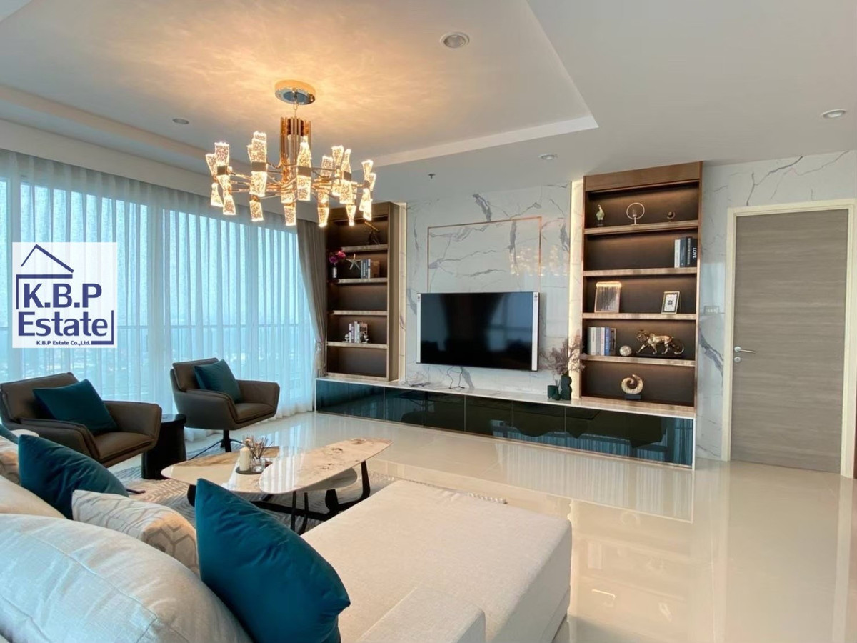 For RentCondoRama3 (Riverside),Satupadit : SUPALAI RIVER GRAND RAMA3/ Area Laght Room 288 Sqm. 3+1Beds 3Baths -Ready to Move Call:0645254286