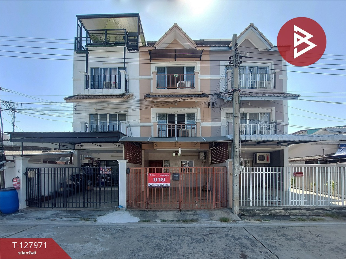 For SaleTownhomeRatchadapisek, Huaikwang, Suttisan : 3-story townhouse for sale, area 14.6 square meters, Huai Khwang, Bangkok.
