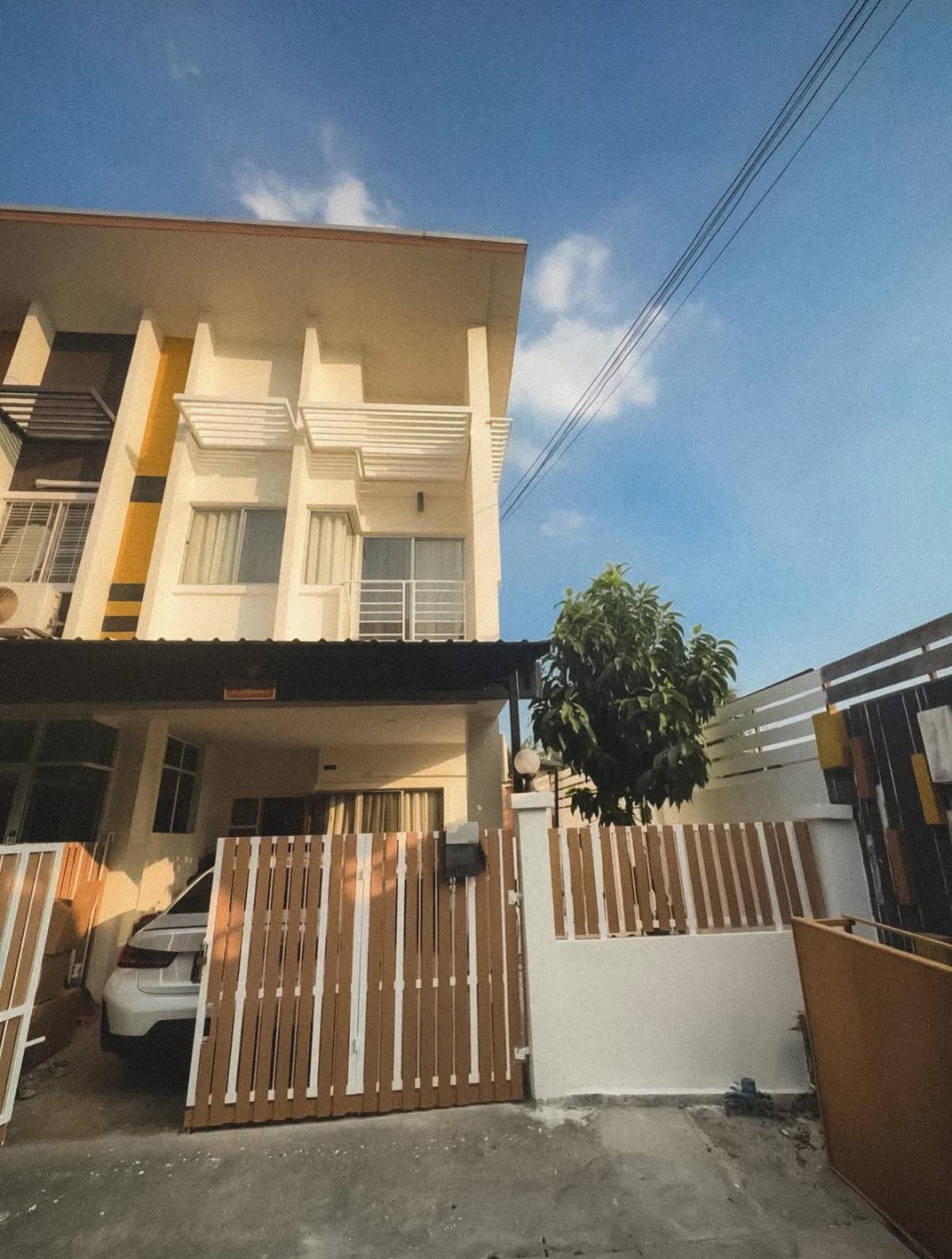 For SaleTownhomeNawamin, Ramindra : For Sale 2-storey townhouse, corner house, has garden area, Smart Home , corner unit , Anusawari , Bang Khen , Bangkok , CX-138968