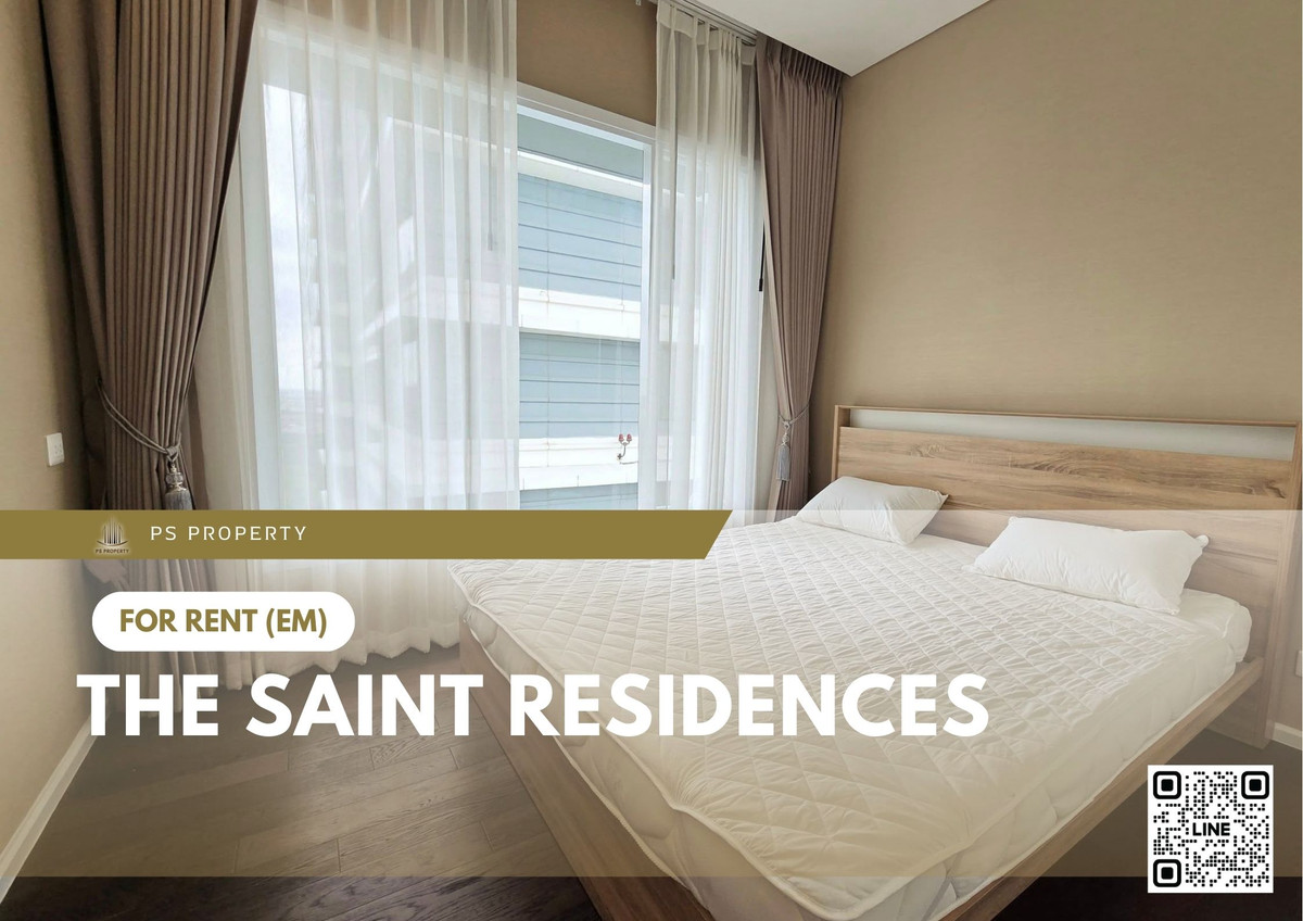 For RentCondoLadprao, Central Ladprao : For rent ✨ The Saint Residences ✨ 2 bedrooms, 2 bathrooms, fully furnished and equipped, near BTS Ha Yaek Lat Phrao