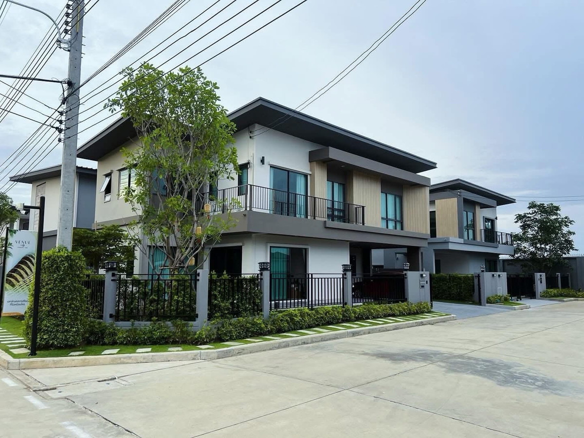 ให้เช่าบ้านพระราม 5 ราชพฤกษ์ บางกรวย : ให้เช่าบ้านเดี่ยว🔥เวนิวไอดี ราชพฤกษ์ 345🔥2ชั้น🔥242ตรม🔥5Bed🔥หลังมุม🔥บ้ายใหม่🔥R312-7