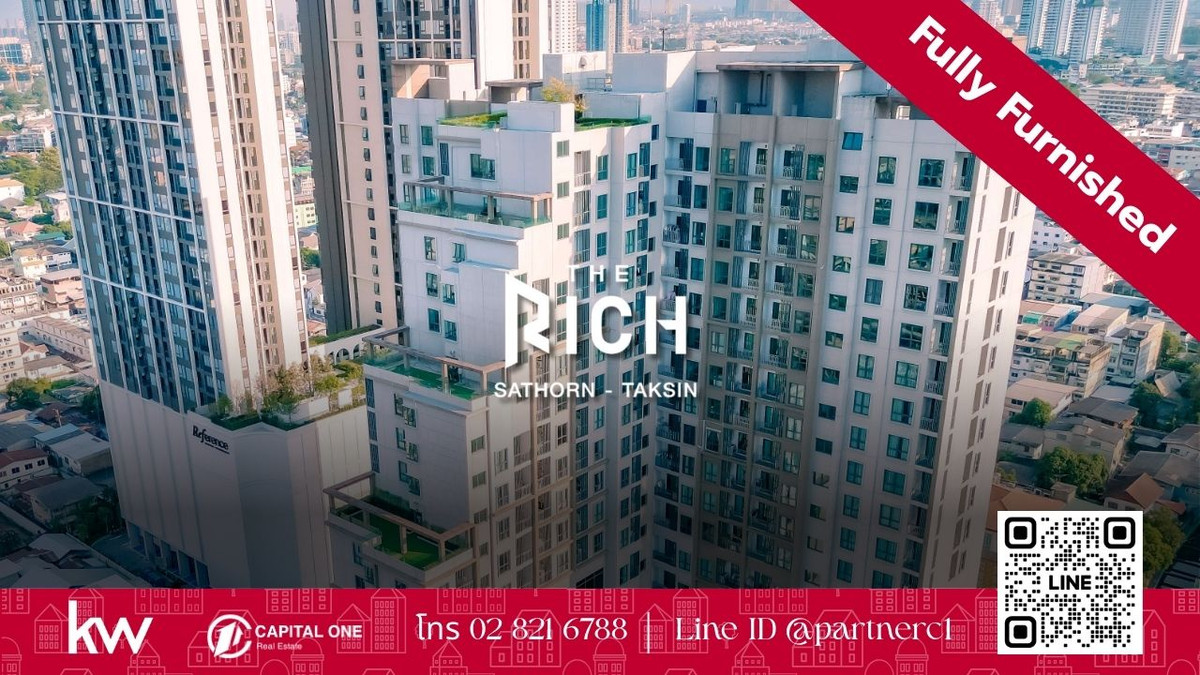 ขายคอนโดวงเวียนใหญ่ เจริญนคร : 💥 ขายคอนโด The Rich Sathorn (เดอะ ริช สาทร) เพียง 2.99 ล้านบาท!✨