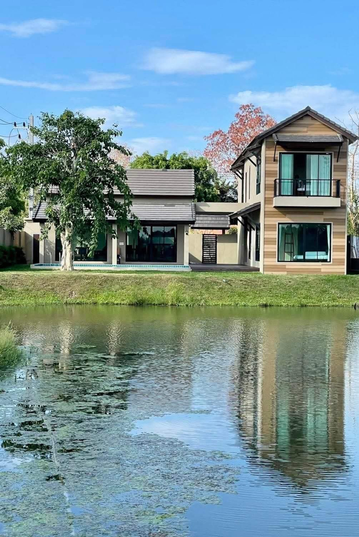 บ้านเชียงใหม่ : 🌊 ขาย / เช่า บ้านเดี่ยว Pool Villa ริมน้ำ | สารภี เชียงใหม่