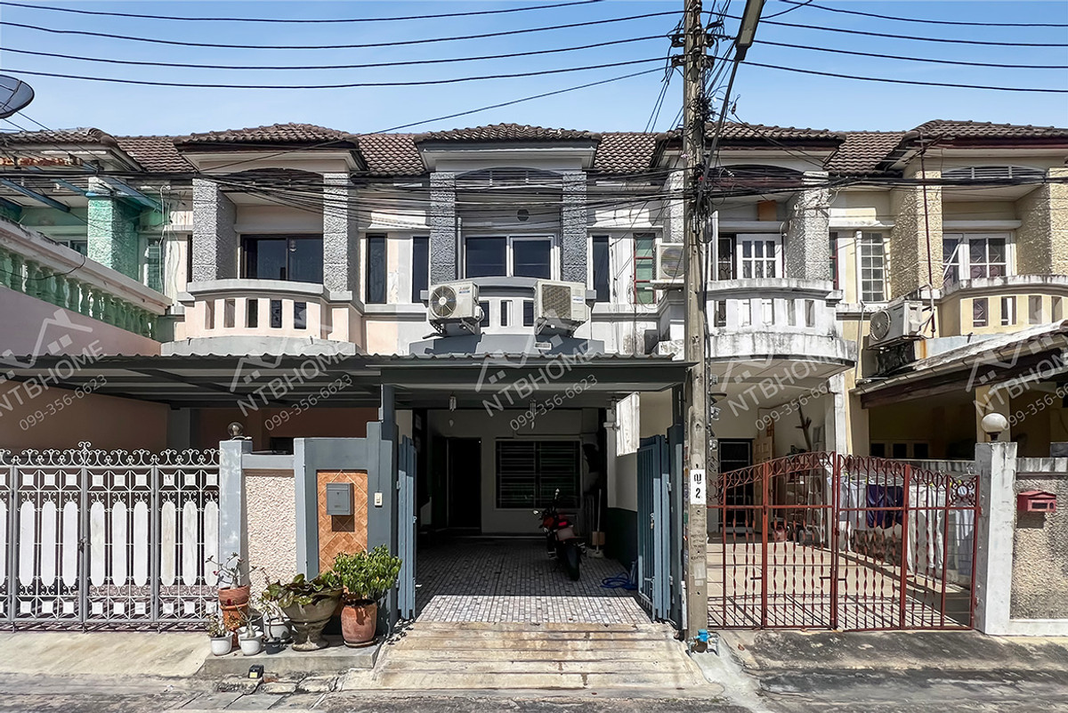 ขายทาวน์โฮมนนทบุรี บางใหญ่ บางบัวทอง : หมู่บ้านริมน้ำนนท์นที บางบัวทอง ต่อเติมครบ ใกล้รถไฟฟ้าสองสถานีบางพลูและบางรักใหญ่