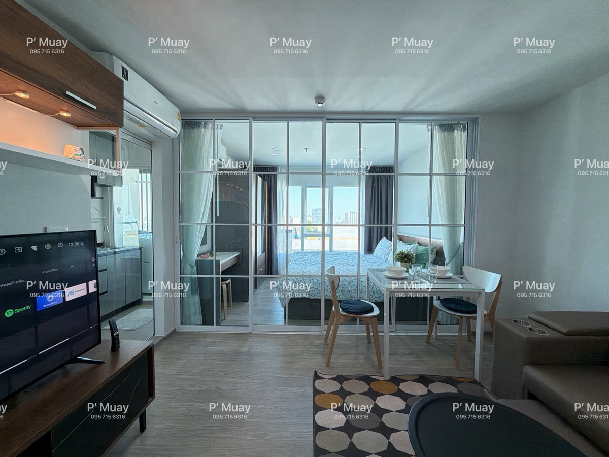 For SaleCondoBang Sue, Wong Sawang, Tao Pun : V, wide front room, north direction, beautiful view 🌈, corner room, complete, special plan, hard to find ‼️2 rooms per floor ‼️ comfortable to live in, very beautiful 📍 there is a washing machine. #Regent Home Bang Son 28 ❤️ Selling for 1.65 million net (