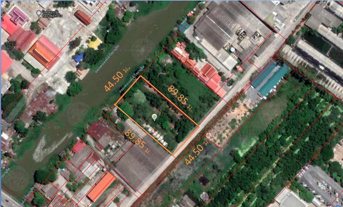 For SaleLandChachoengsao : Land for sale next to water Bang Nam Priao, Chachoengsao, Suwinthawong Rd.