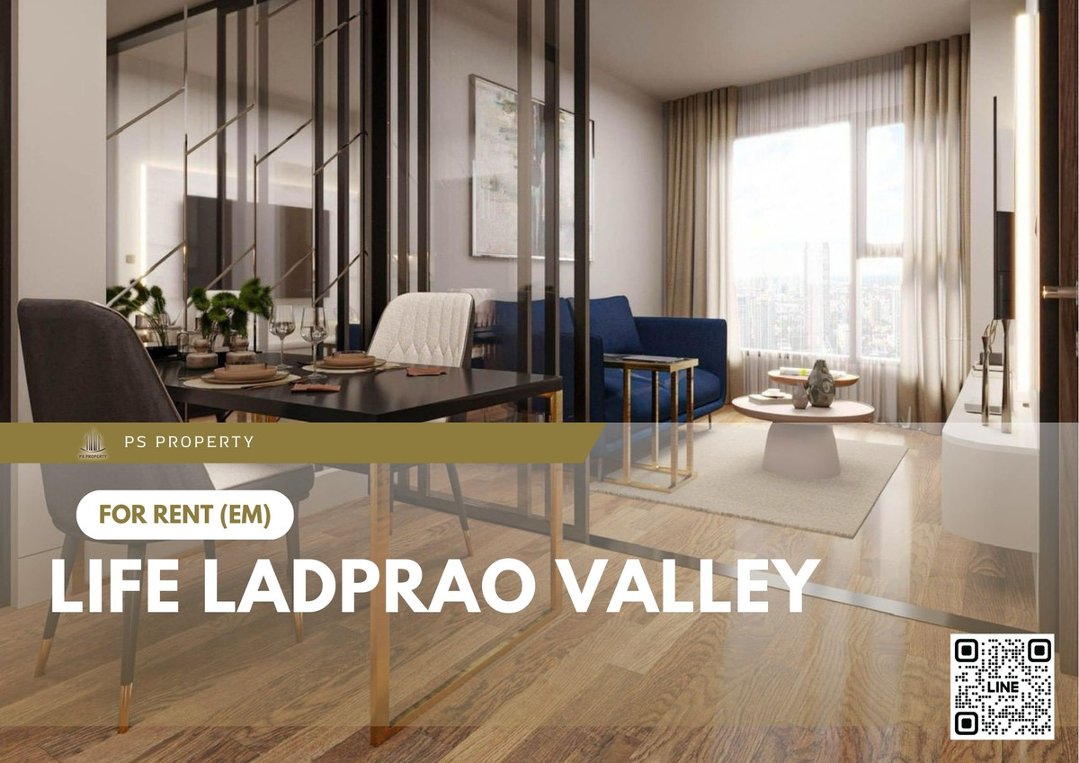 For RentCondoLadprao, Central Ladprao : For rent 📍 Life Ladprao Valley 📍 Fully furnished and equipped, near BTS and MRT