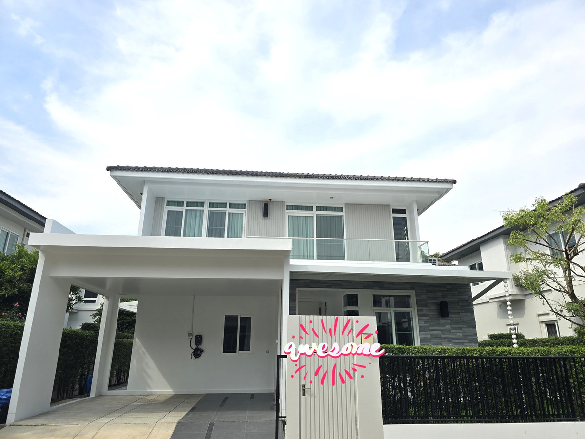 ให้เช่าบ้านบางนา แบริ่ง ลาซาล : ให้เช่า บ้านเดี่ยว 2 ชั้น โครงการ มัณฑนา 2 บางนา กม.7