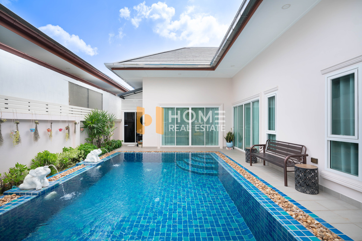 ขายบ้านพัทยา บางแสน ชลบุรี สัตหีบ : พูลวิลล่าพัทยา สวยเงียบสงบ ใกล้แหล่งท่องเที่ยว 🔥 ดุสิต พัทยา การ์เด้น 6 / 3 ห้องนอน (ขาย), Dusit Pattaya Garden 6 / 3 Bedrooms (FOR SALE) AM003