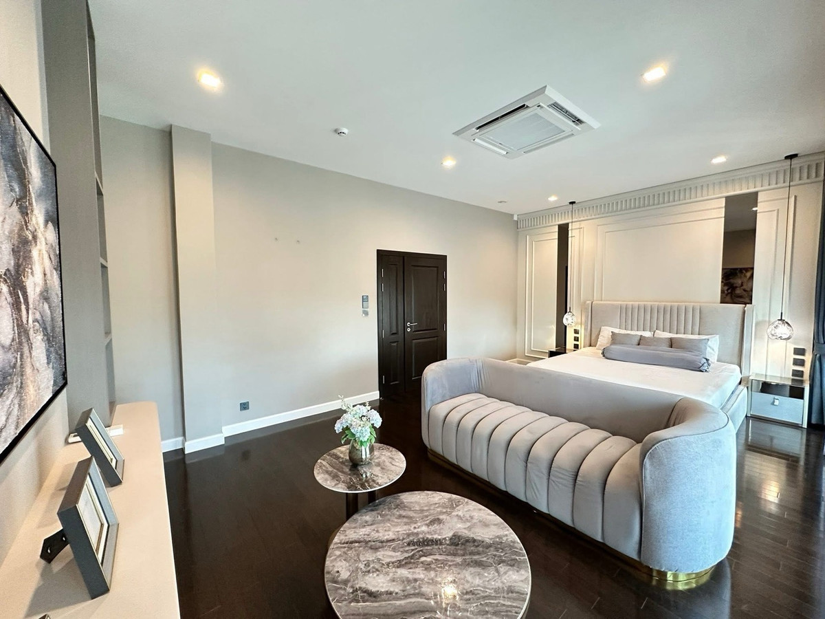 For RentHouseLadkrabang, Suwannaphum Airport : FOR RENT BANGKOK LUXURY HOME BY GRAND BANGKOK BOULEVARD KRUNGTHEP KREETHA PROJECT • NEAR INTERNATIONAL SCHOOL