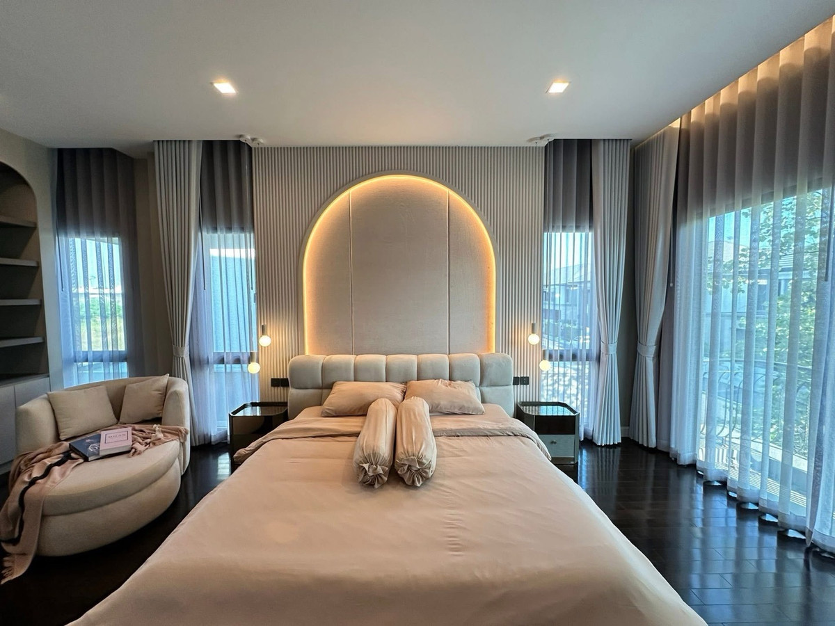 For RentHouseLadkrabang, Suwannaphum Airport : FOR RENT BANGKOK LUXURY HOME BY GRAND BANGKOK BOULEVARD KRUNGTHEP KREETHA PROJECT • NEAR INTERNATIONAL SCHOOL