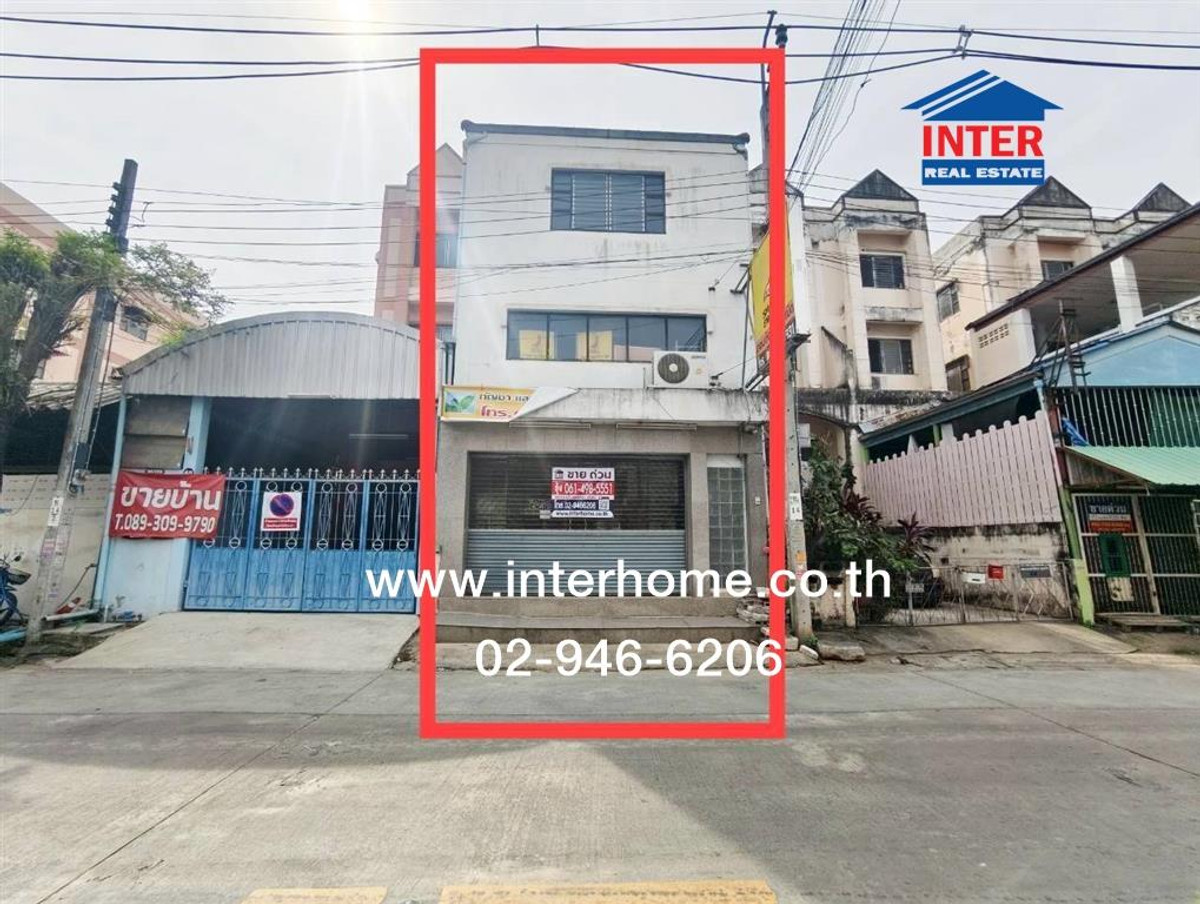 ขายอาคารพาณิชย์เอกชัย บางบอน : อาคารพาณิชย์ 5 ชั้น 28.5 ตร.ว. หมู่บ้านพระปิ่น5 ซอยเอกชัย109 ถนนกาญจนาภิเษก ถนนเอกชัย เขตบางบอน กรุงเทพมหานคร