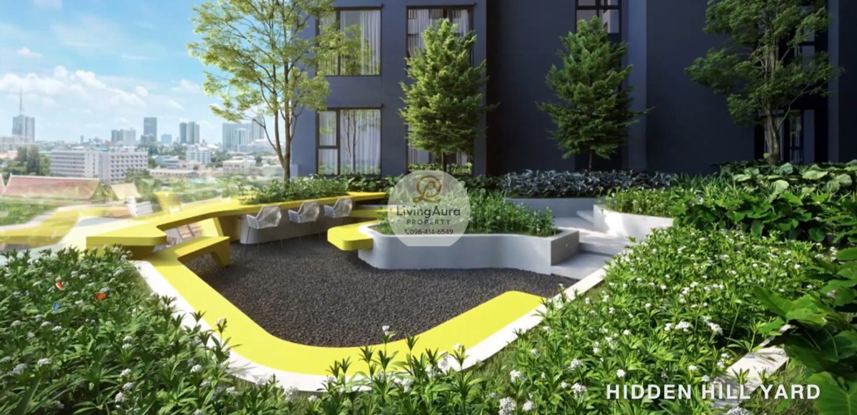 Sale DownCondoPinklao, Charansanitwong : 🌿 As beautiful as staying at a resort every day! Private corner room for sale, full garden view (Garden Floor), free wall, not attached to anyone + closed kitchen next to the balcony! The position is more beautiful than the high floor.