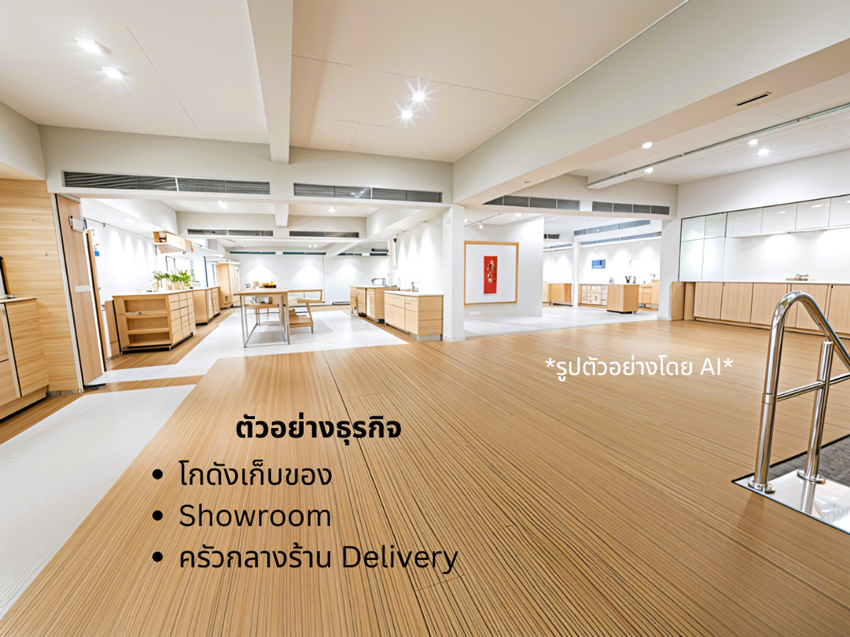 For RentOfficeRama9, Petchburi, RCA : For rent, open space on mezzanine, 280 square meters, location Soi Rama 9 Soi 19 (Soi Wat Rama 9), near Ekkamai, Thonglor, Ekkamai-Ramindra Expressway. Suitable for an office, co-working space, beauty clinic. Storefront showing products and small business