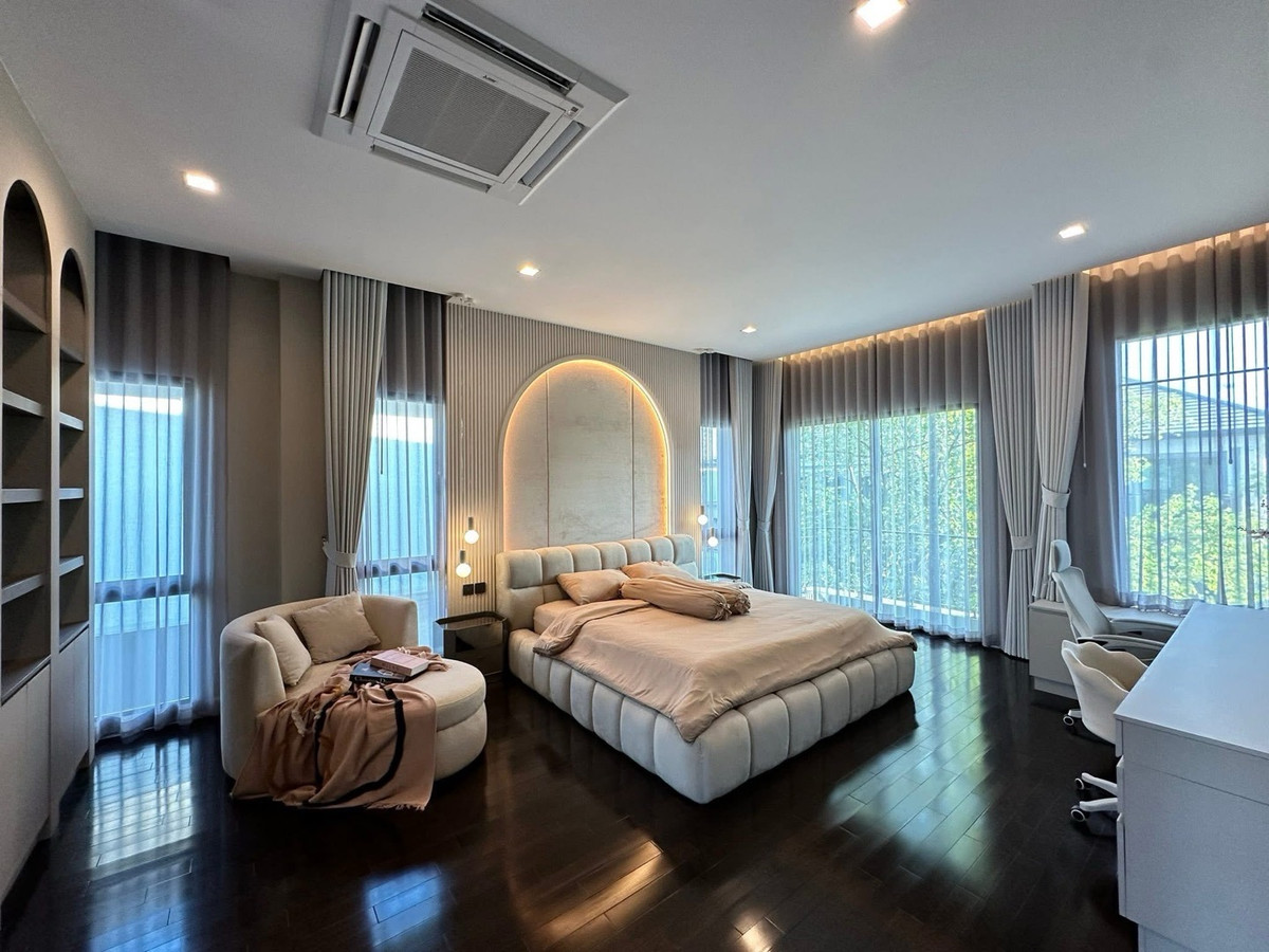 For RentHouseLadkrabang, Suwannaphum Airport : FOR RENT BANGKOK LUXURY HOME BY GRAND BANGKOK BOULEVARD KRUNGTHEP KREETHA PROJECT • NEAR INTERNATIONAL SCHOOL