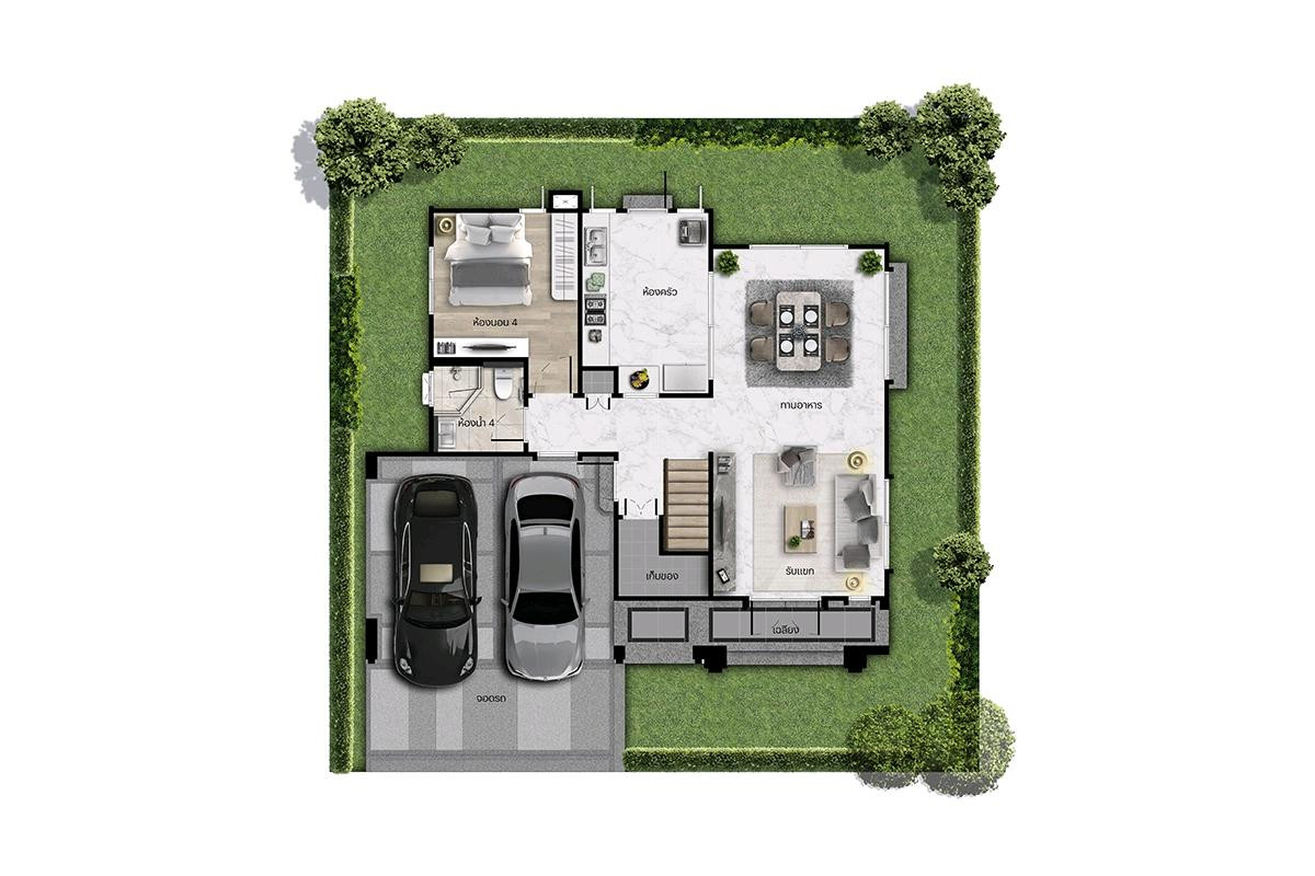 For SaleHousePathum Thani,Rangsit, Thammasat : 𝐒𝐞𝐭𝐭𝐡𝐚𝐬𝐢𝐫𝐢 𝐊𝐫𝐮𝐧𝐠𝐭𝐡𝐞𝐩–𝐏𝐚𝐭𝐡𝐮𝐦𝐭𝐡𝐚𝐧𝐢 𝟐A rare single-detached home with stunning golf-course views — the most exclusive in this area.📱 061-450-0944