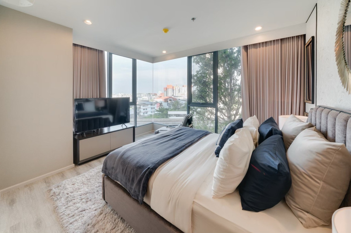 For RentCondoOnnut, Udomsuk : For Rent IDEO Mobi SK66 2BR2BR 2Baht 8th floor. Ready to move in (For Rent IDEO Mobi #Sukhumvit66, beautifully decorated, ready to move in)