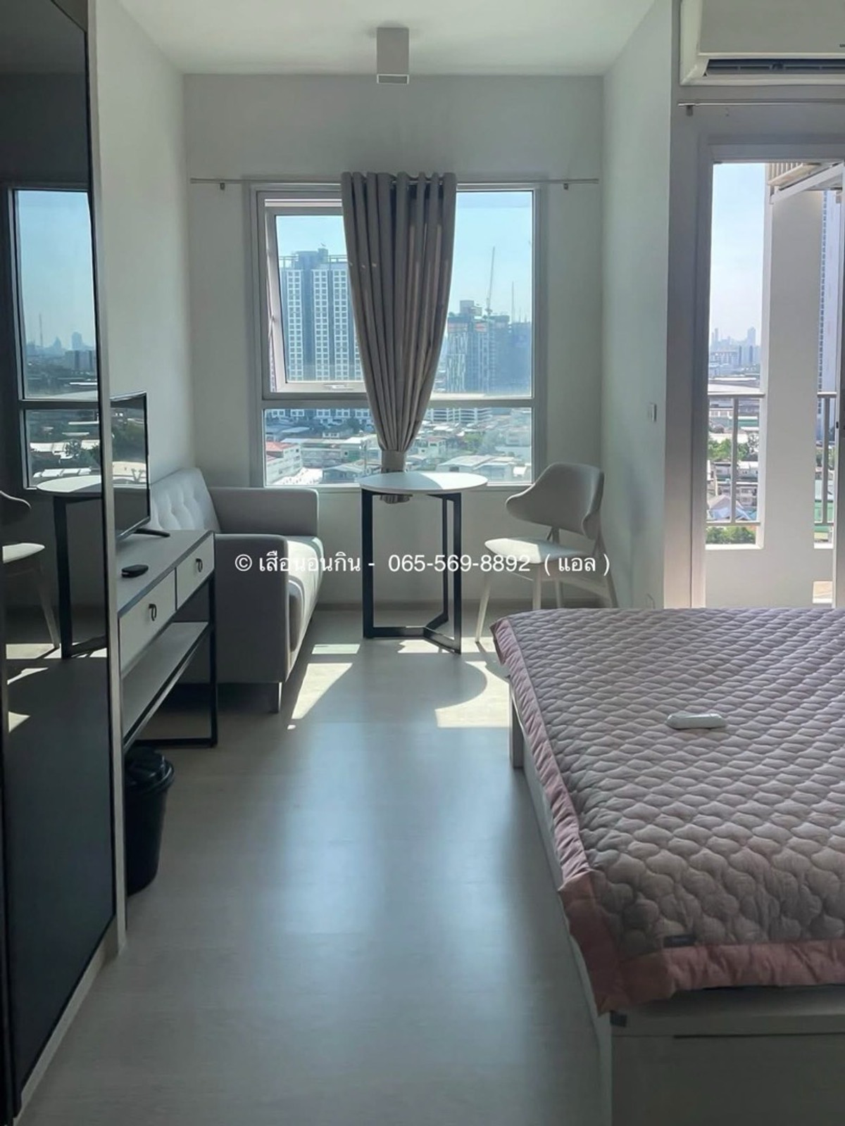 For RentCondoBang Sue, Wong Sawang, Tao Pun : 🌅 River view, central area 24 hours, near Yothin, KMUTNB