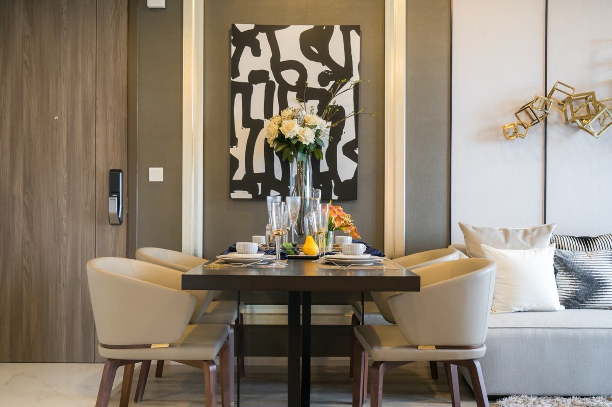 For RentCondoOnnut, Udomsuk : For Rent IDEO Mobi SK66 2BR2BR 2Baht 8th floor. Ready to move in (For Rent IDEO Mobi #Sukhumvit66, beautifully decorated, ready to move in)