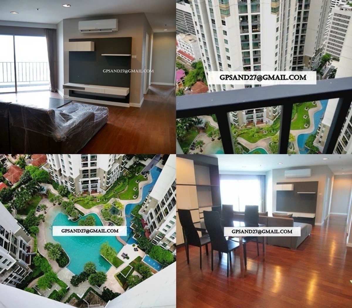 ให้เช่าคอนโดพระราม 9 เพชรบุรีตัดใหม่ RCA : ให้เช่าBelle Grand Rama 9 (3นอน 101 ตรม.ชั้นสูง วิวสระ)