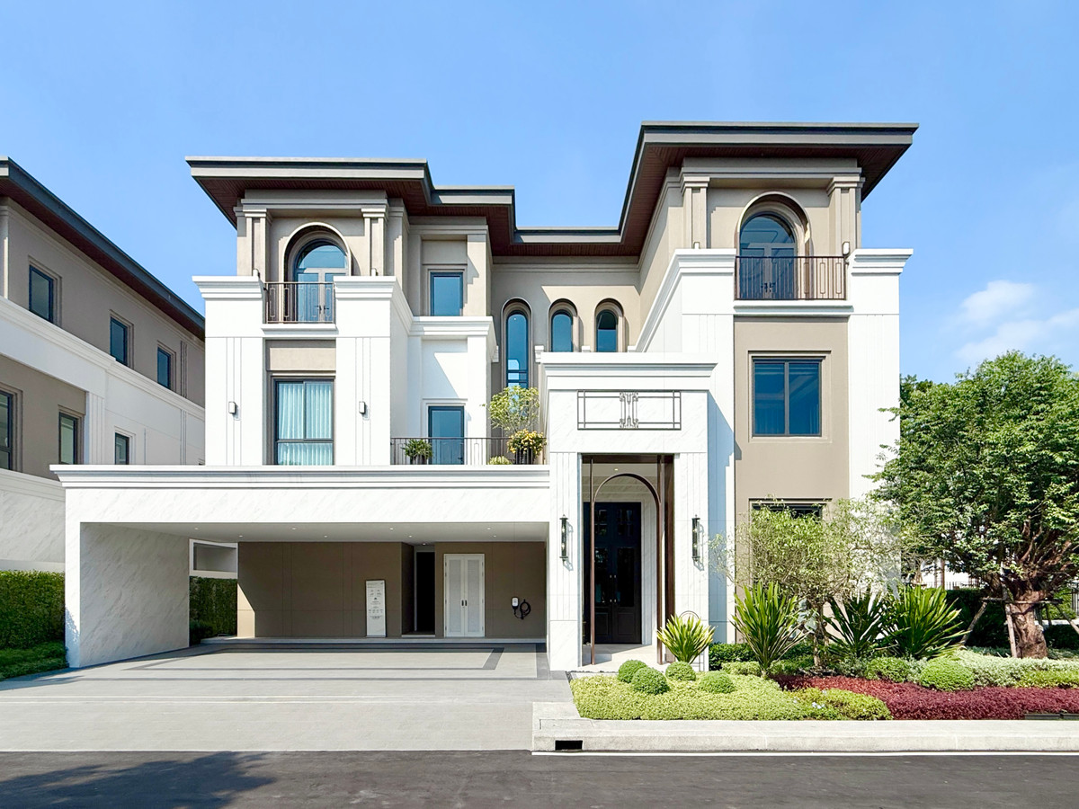 ขายบ้านบางนา แบริ่ง ลาซาล : 🚀 Cinq บางนา กม.7 - (ขนาดเริ่มต้น) บ้านเดี่ยว3ชั้น 748ตรม. 120ตร.วา 092-545-6151 (ทิม)