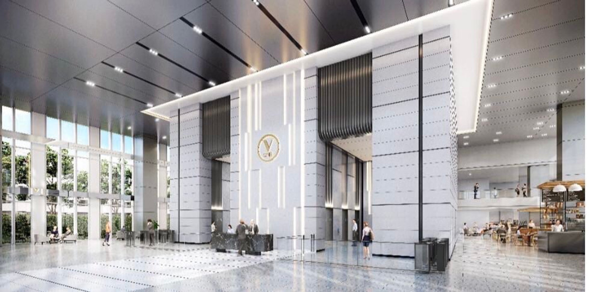 For RentOfficeRama9, Petchburi, RCA : Office Space V ONE Tower 88-299sqm For RENT Near MRT PhraRam 9 Central Rama 9