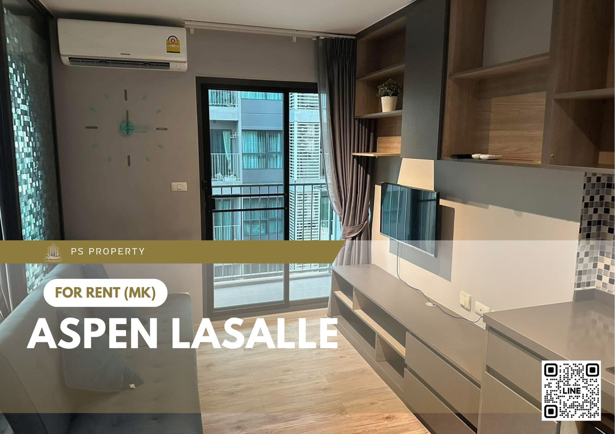 For RentCondoBangna, Bearing, Lasalle : For rent ✨ Aspen Lasalle ✨ Fully furnished and equipped, near MRT Sri Lasalle