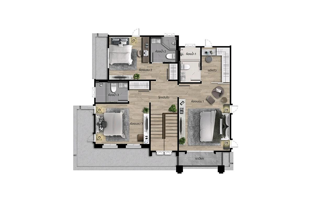 For SaleHousePathum Thani,Rangsit, Thammasat : 𝐒𝐞𝐭𝐭𝐡𝐚𝐬𝐢𝐫𝐢 𝐊𝐫𝐮𝐧𝐠𝐭𝐡𝐞𝐩–𝐏𝐚𝐭𝐡𝐮𝐦𝐭𝐡𝐚𝐧𝐢 𝟐A rare single-detached home with stunning golf-course views — the most exclusive in this area.📱 061-450-0944