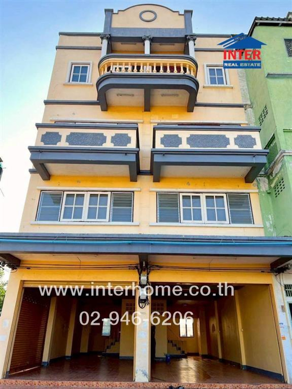 For SaleShop HouseNakhon Pathom : Commercial building, 4 floors, 32 sq m, Kalawanniwet Village. Phutthamonthon Sai 5 Road, Phetkasem Road, Sam Phran, Nakhon Pathom