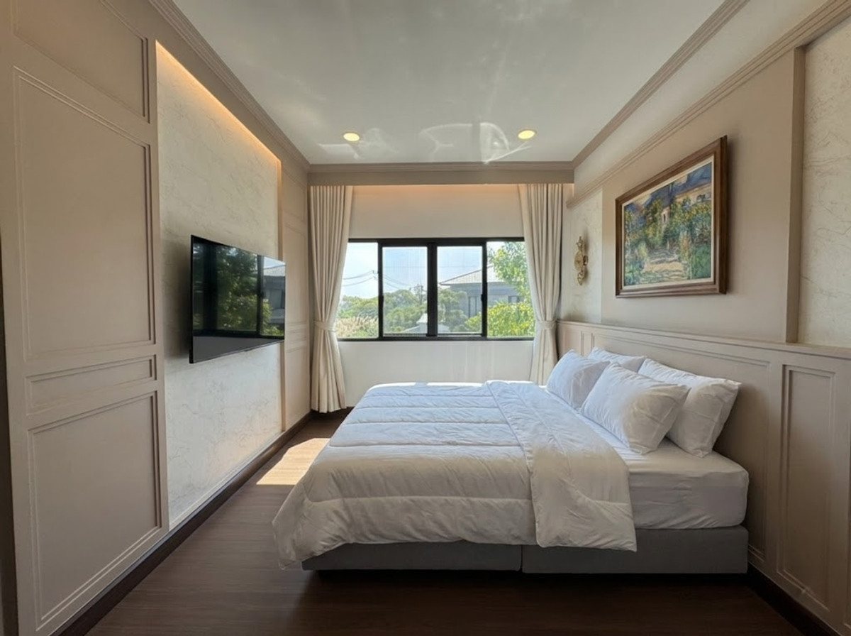 ให้เช่าบ้านบางนา แบริ่ง ลาซาล : 💎 ให้เช่า The City บางนา (หลังมุม) บ้านหรูตกแต่งครบ ครัว RCD เต็มรูปแบบ ใกล้ Mega Bangna